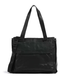 Spikes & Sparrow Business- & Laptop Bags-Bronco Ceciley Laptop bag 15″ grained leather