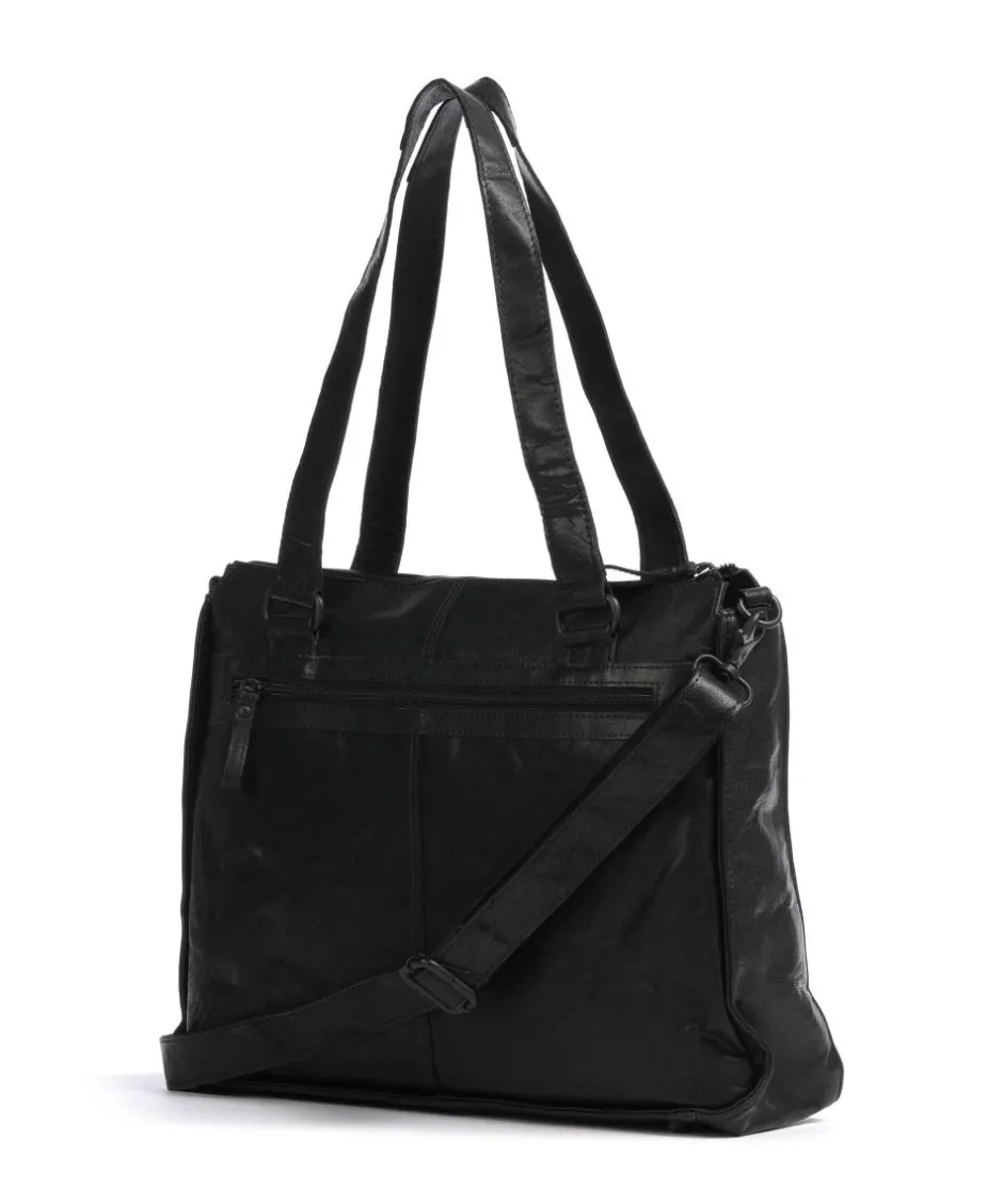 Spikes & Sparrow Business- & Laptop Bags-Bronco Ceciley Laptop bag 15″ grained leather