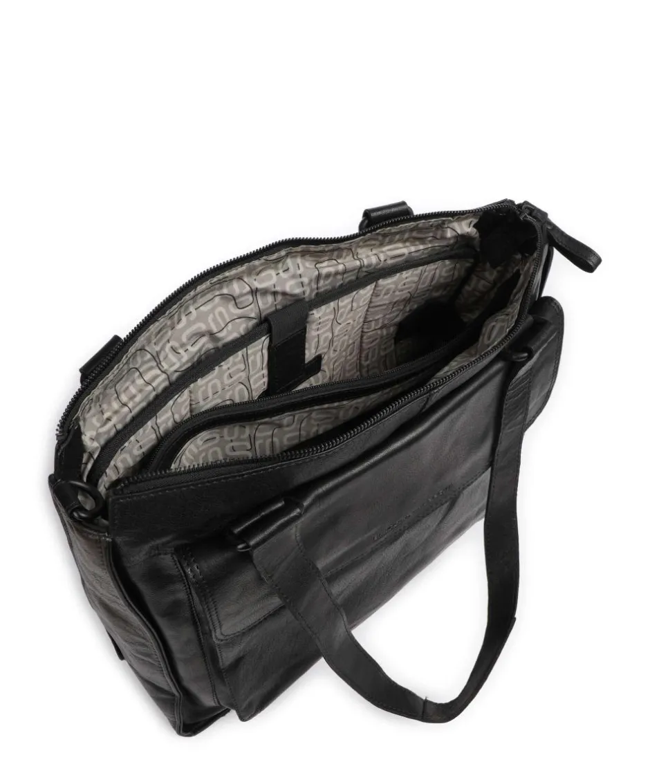Spikes & Sparrow Business- & Laptop Bags-Bronco Ceciley Laptop bag 15″ grained leather