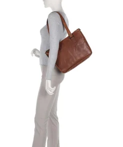 Spikes & Sparrow Tote Bags-Bronco Danah Tote bag 12″ grained leather