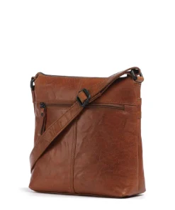 Spikes & Sparrow Crossbody Bags-Bronco Deborah Crossbody bag fine grain leather