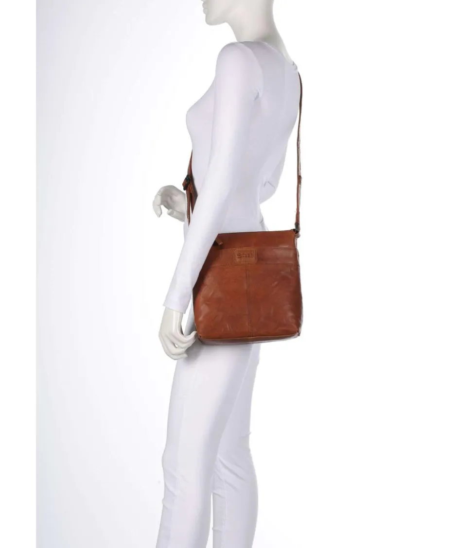Spikes & Sparrow Crossbody Bags-Bronco Deborah Crossbody bag fine grain leather