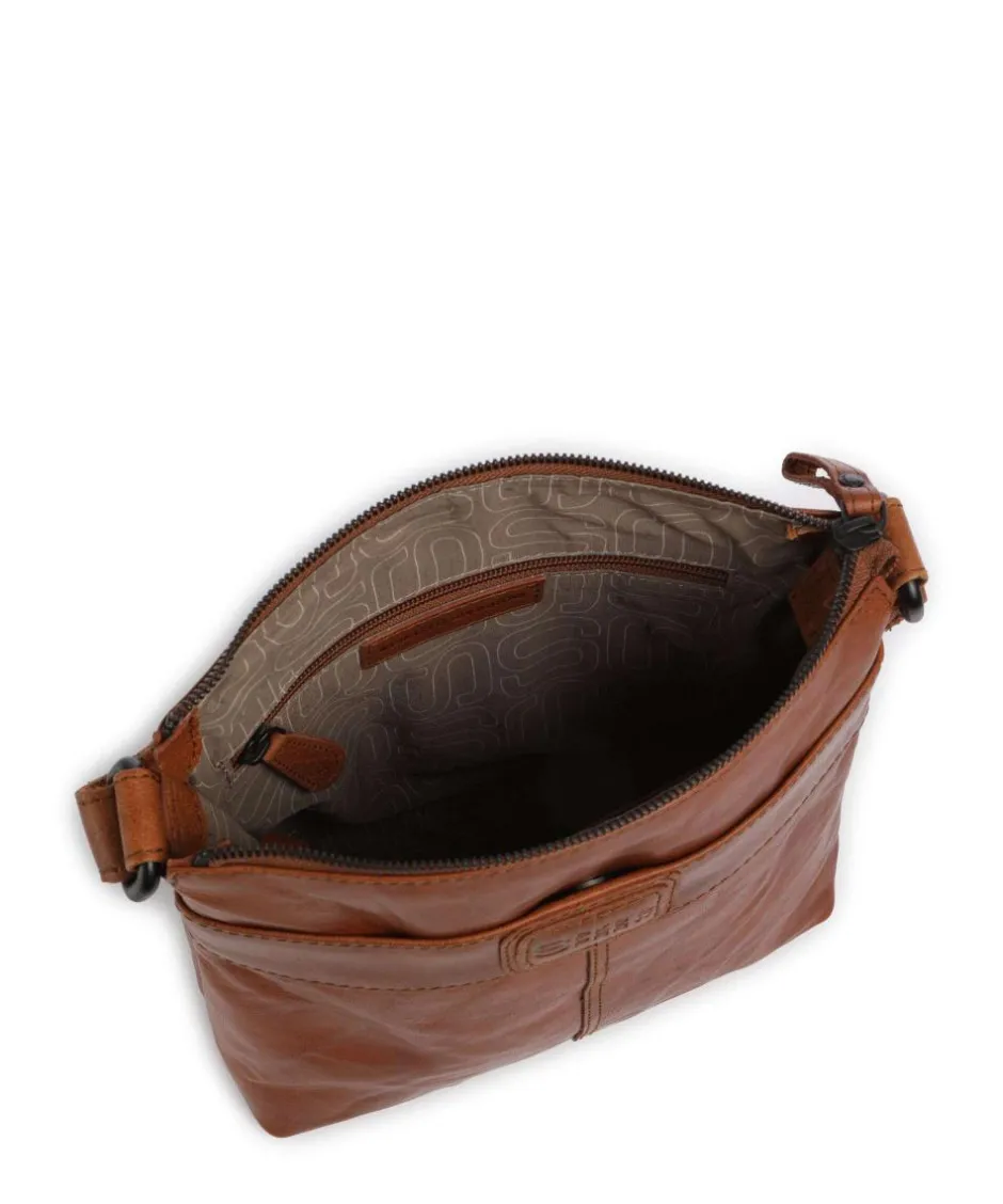 Spikes & Sparrow Crossbody Bags-Bronco Deborah Crossbody bag fine grain leather