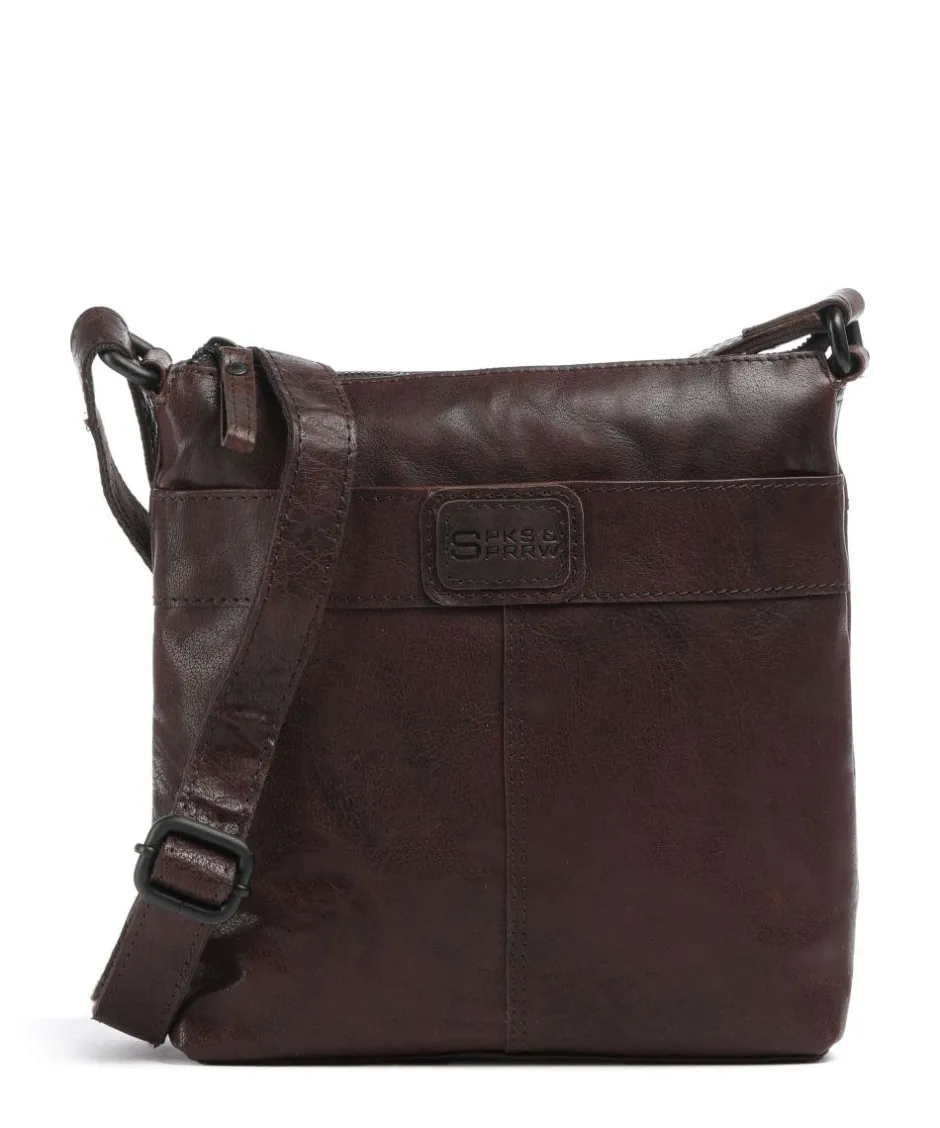 Spikes & Sparrow Crossbody Bags-Bronco Deborah Crossbody bag fine grain leather