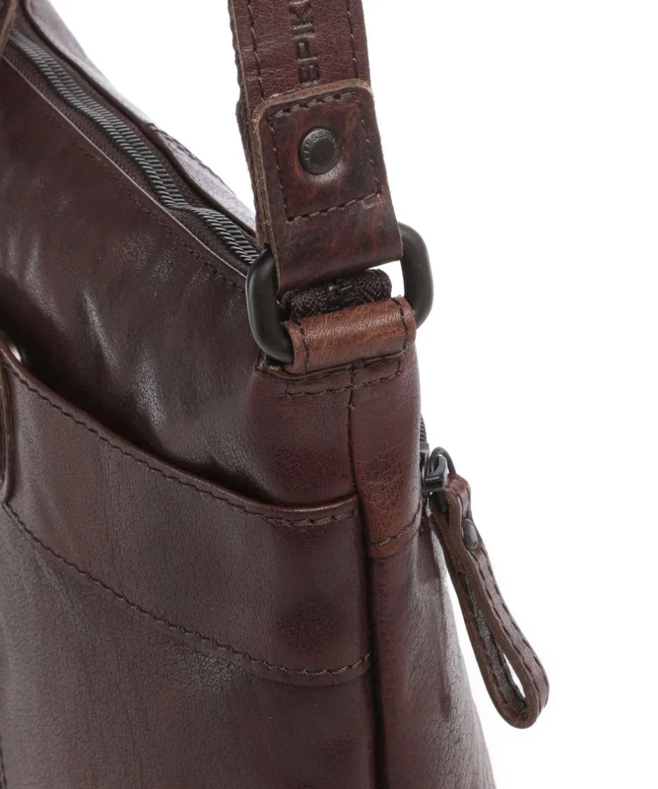 Spikes & Sparrow Crossbody Bags-Bronco Deborah Crossbody bag fine grain leather
