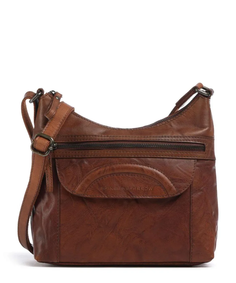 Spikes & Sparrow Crossbody Bags-Bronco Elien Crossbody bag fine grain leather