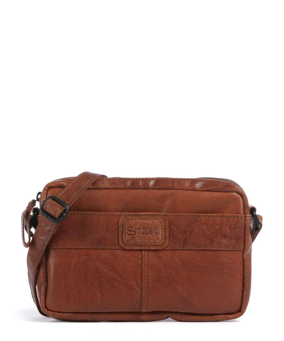 Spikes & Sparrow Crossbody Bags-Bronco Eva Crossbody bag fine grain leather