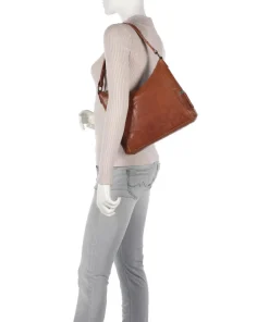 Spikes & Sparrow Shoulder Bags|Hobo Bags-Bronco Hobo bag cow leather