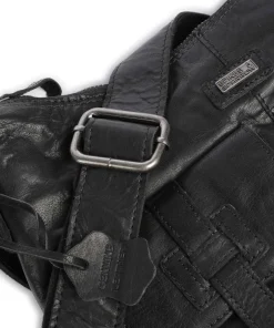 Spikes & Sparrow Shoulder Bags|Hobo Bags-Bronco Hobo bag grained leather