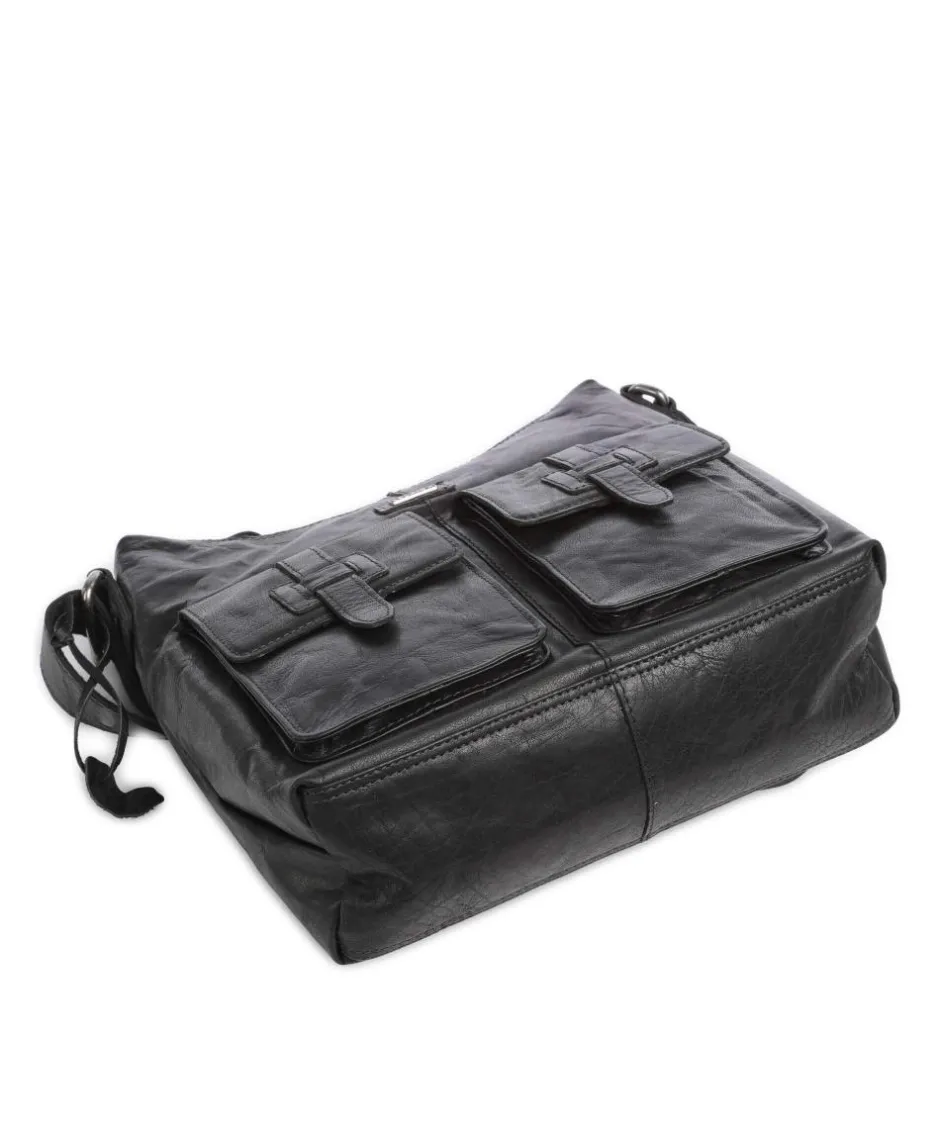 Spikes & Sparrow Shoulder Bags|Hobo Bags-Bronco Hobo bag grained leather