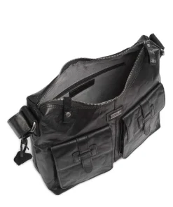 Spikes & Sparrow Shoulder Bags|Hobo Bags-Bronco Hobo bag grained leather