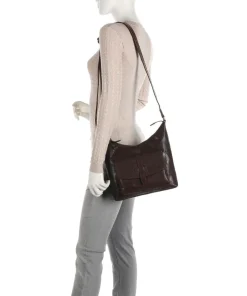 Spikes & Sparrow Shoulder Bags|Hobo Bags-Bronco Hobo bag leather