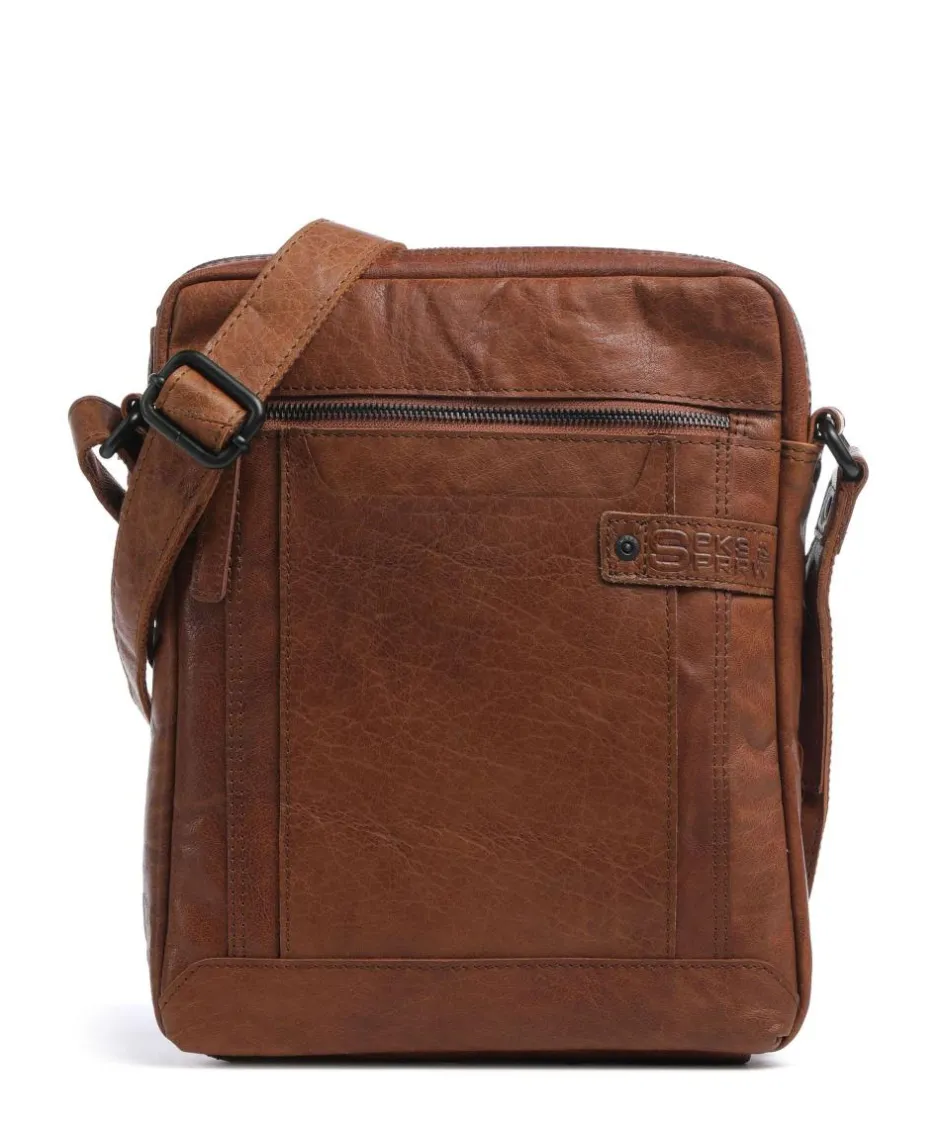 Spikes & Sparrow Crossbody Bags-Bronco Jayed Crossbody bag 13″ grained leather