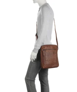 Spikes & Sparrow Crossbody Bags-Bronco Jayed Crossbody bag 13″ grained leather