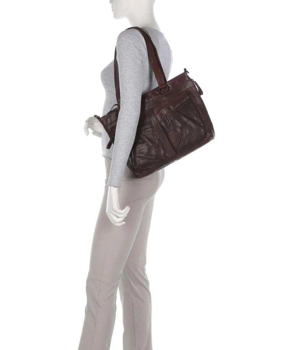 Spikes & Sparrow Crossbody Bags|Shoulder Bags-Bronco José Shoulder bag 13″ grained leather