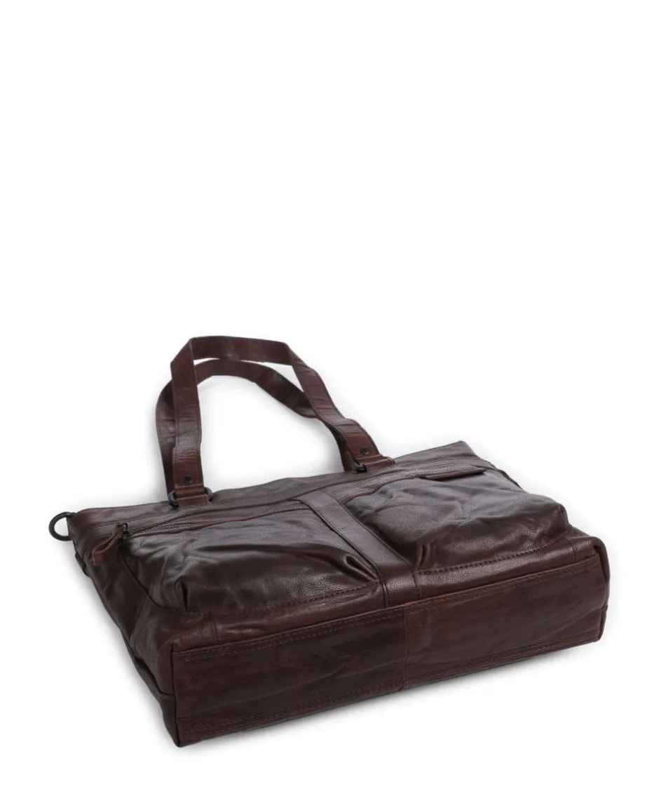 Spikes & Sparrow Crossbody Bags|Shoulder Bags-Bronco José Shoulder bag 13″ grained leather