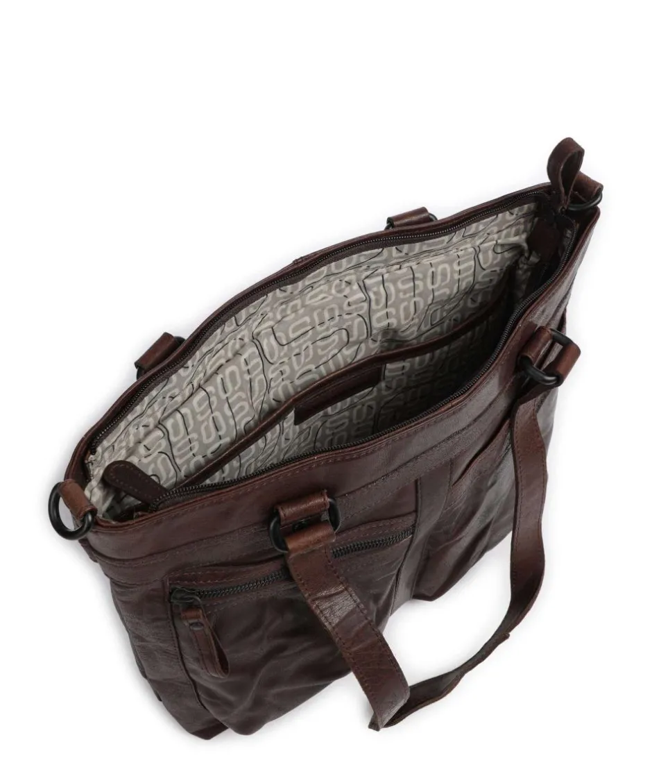 Spikes & Sparrow Crossbody Bags|Shoulder Bags-Bronco José Shoulder bag 13″ grained leather