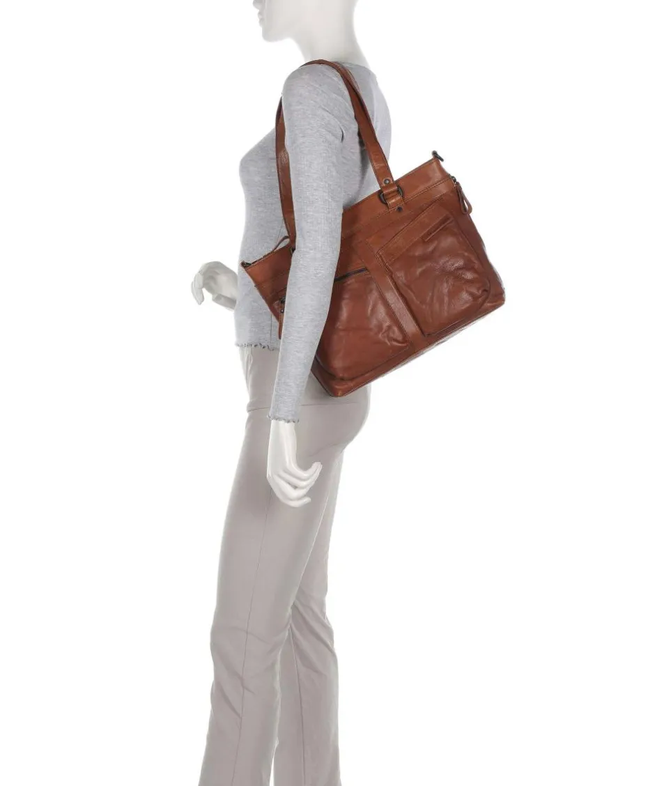 Spikes & Sparrow Shoulder Bags|Crossbody Bags-Bronco José Shoulder bag 13″ grained leather