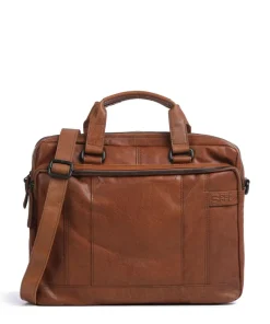 Spikes & Sparrow Business- & Laptop Bags-Bronco Kharter Laptop bag 15″ grained leather