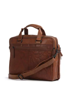 Spikes & Sparrow Business- & Laptop Bags-Bronco Kharter Laptop bag 15″ grained leather