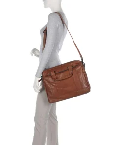 Spikes & Sparrow Business- & Laptop Bags-Bronco Kharter Laptop bag 15″ grained leather