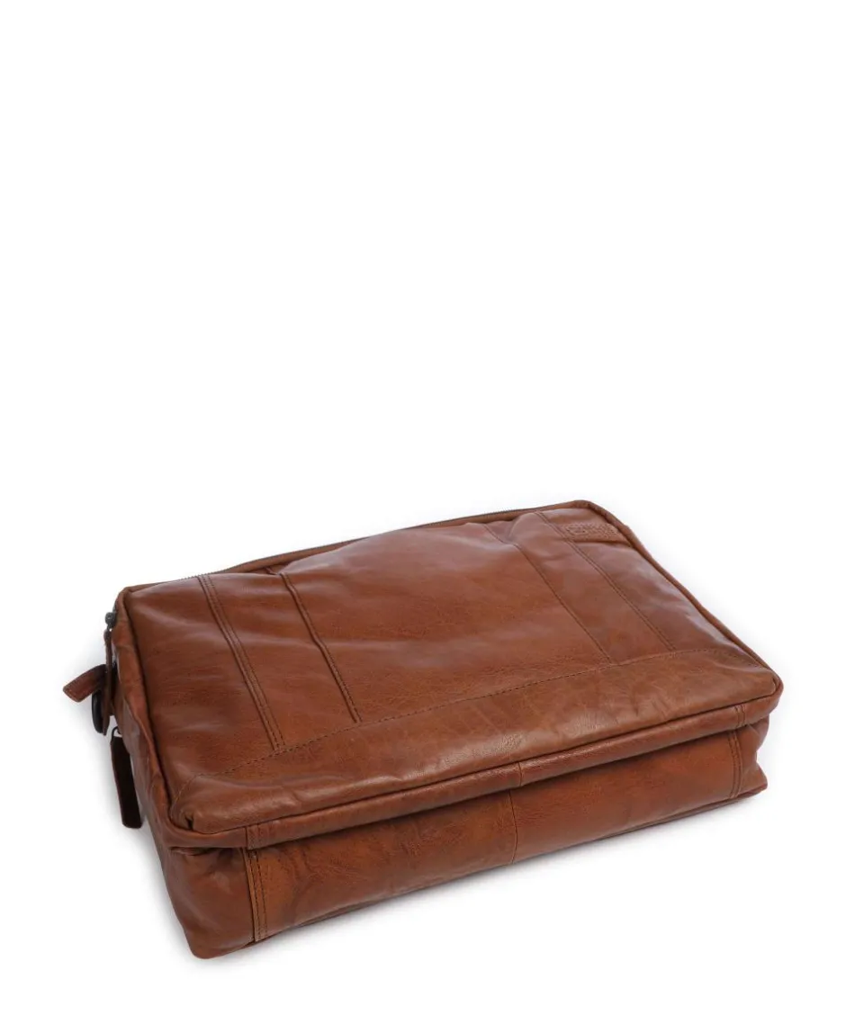 Spikes & Sparrow Business- & Laptop Bags-Bronco Kharter Laptop bag 15″ grained leather