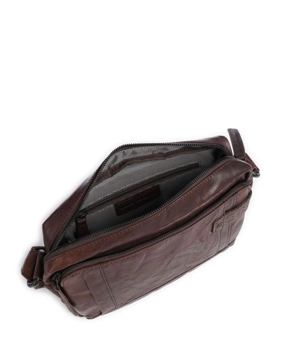 Spikes & Sparrow Crossbody Bags-Bronco Kyrillos Crossbody bag grained leather