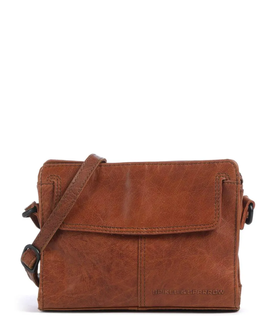 Spikes & Sparrow Crossbody Bags-Bronco Leyla Crossbody bag fine grain leather