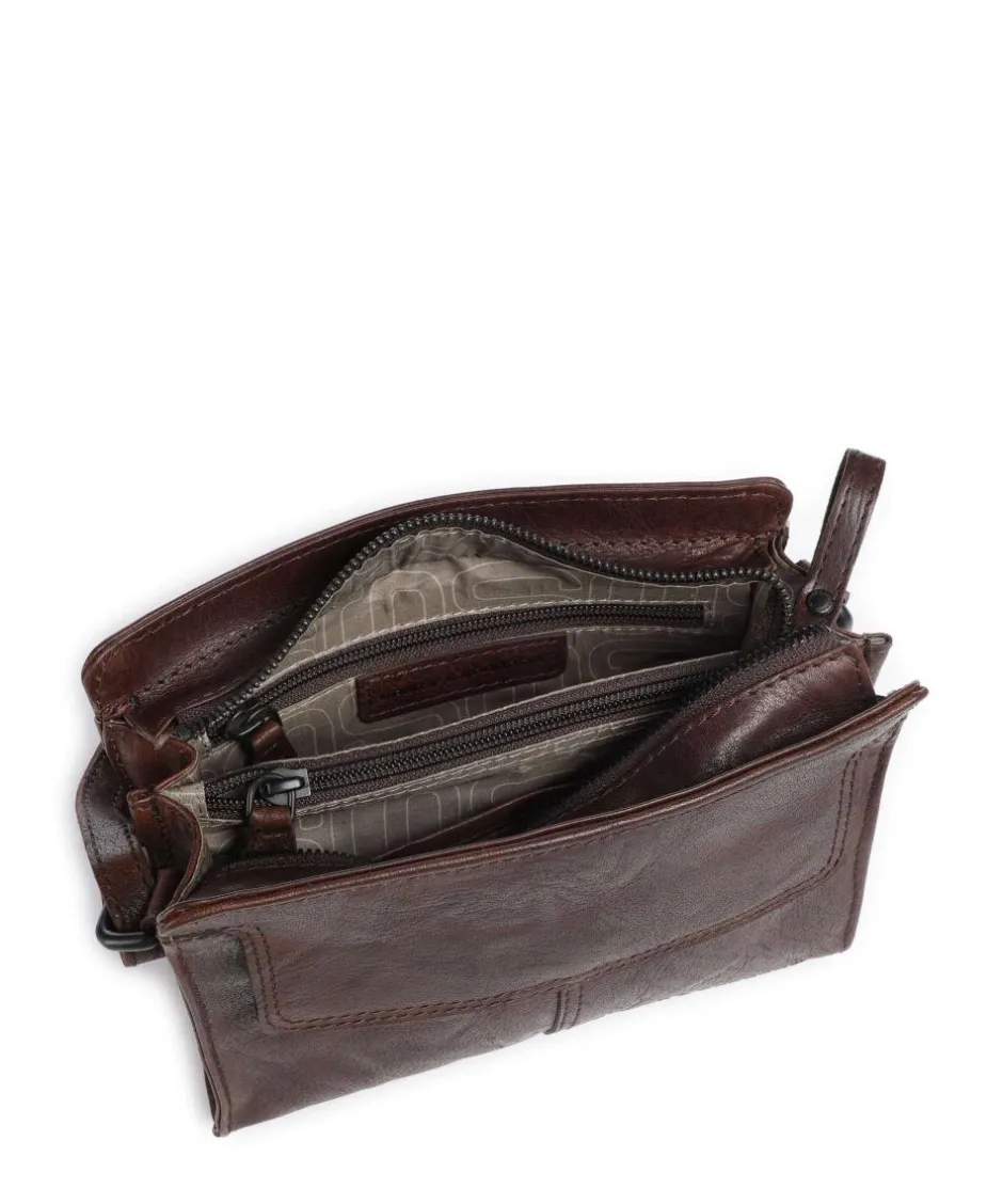 Spikes & Sparrow Crossbody Bags-Bronco Leyla Crossbody bag fine grain leather