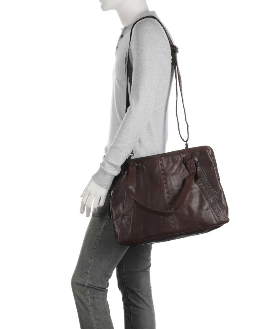 Spikes & Sparrow Business- & Laptop Bags-Bronco Lilian Laptop bag 15″ fine grain leather