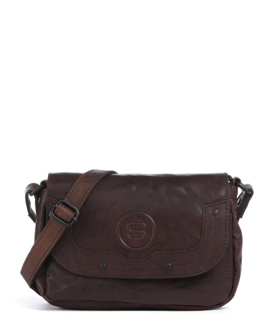 Spikes & Sparrow Crossbody Bags-Bronco Linne Crossbody bag fine grain leather