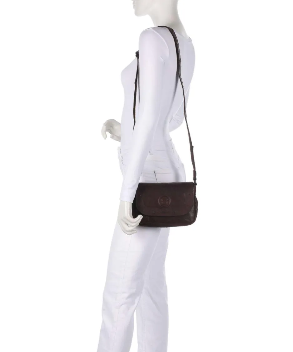 Spikes & Sparrow Crossbody Bags-Bronco Linne Crossbody bag fine grain leather