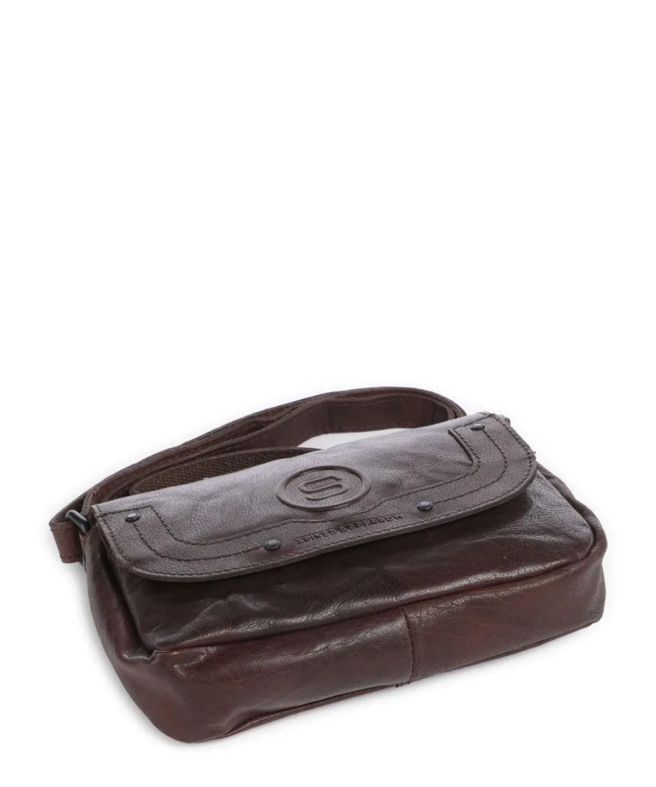 Spikes & Sparrow Crossbody Bags-Bronco Linne Crossbody bag fine grain leather