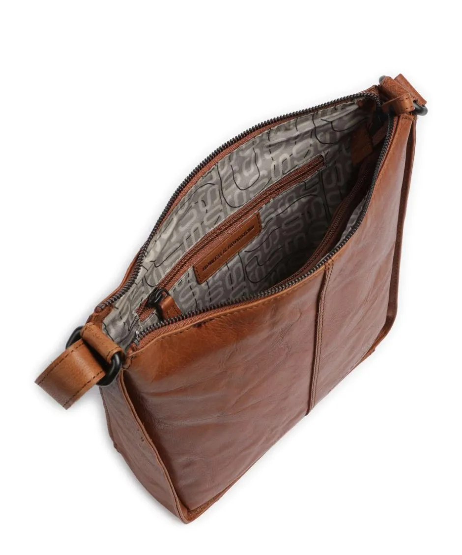 Spikes & Sparrow Crossbody Bags-Bronco Titia Crossbody bag grained leather