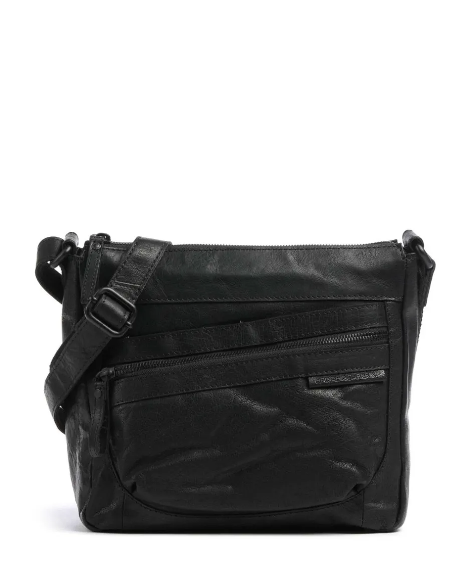 Spikes & Sparrow Crossbody Bags-Bronco Valarie Crossbody bag grained leather