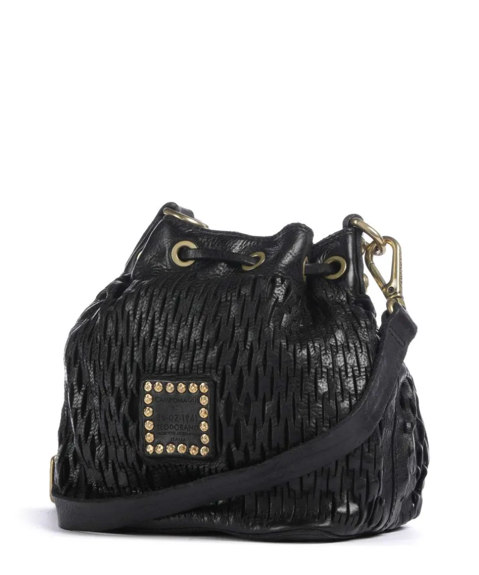 Campomaggi Hobo Bags|Crossbody Bags-Bucket bag grained cow leather