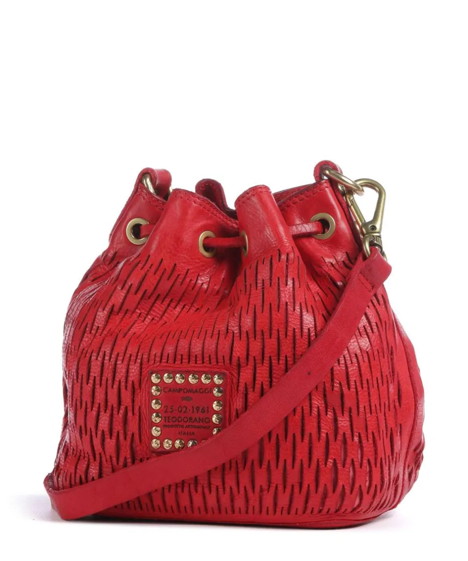 Campomaggi Hobo Bags|Crossbody Bags-Bucket bag grained cow leather