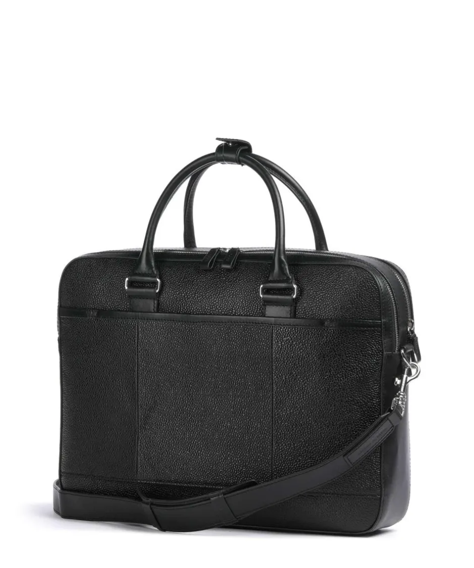 Tiger of Sweden Business- & Laptop Bags-Burin Briefcase 16″ grained cow leather