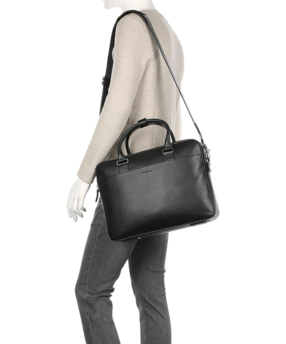 Tiger of Sweden Business- & Laptop Bags-Burin Briefcase grained calfskin