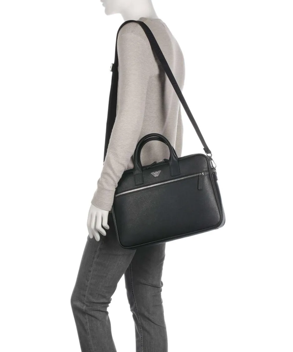 Emporio Armani Business- & Laptop Bags-Business Regenerated Briefcase 14″ imitation leather