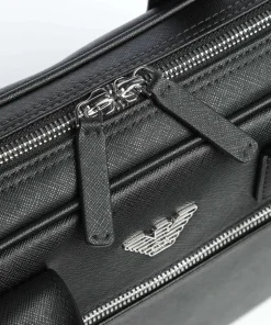 Emporio Armani Business- & Laptop Bags-Business Regenerated Briefcase 14″ imitation leather
