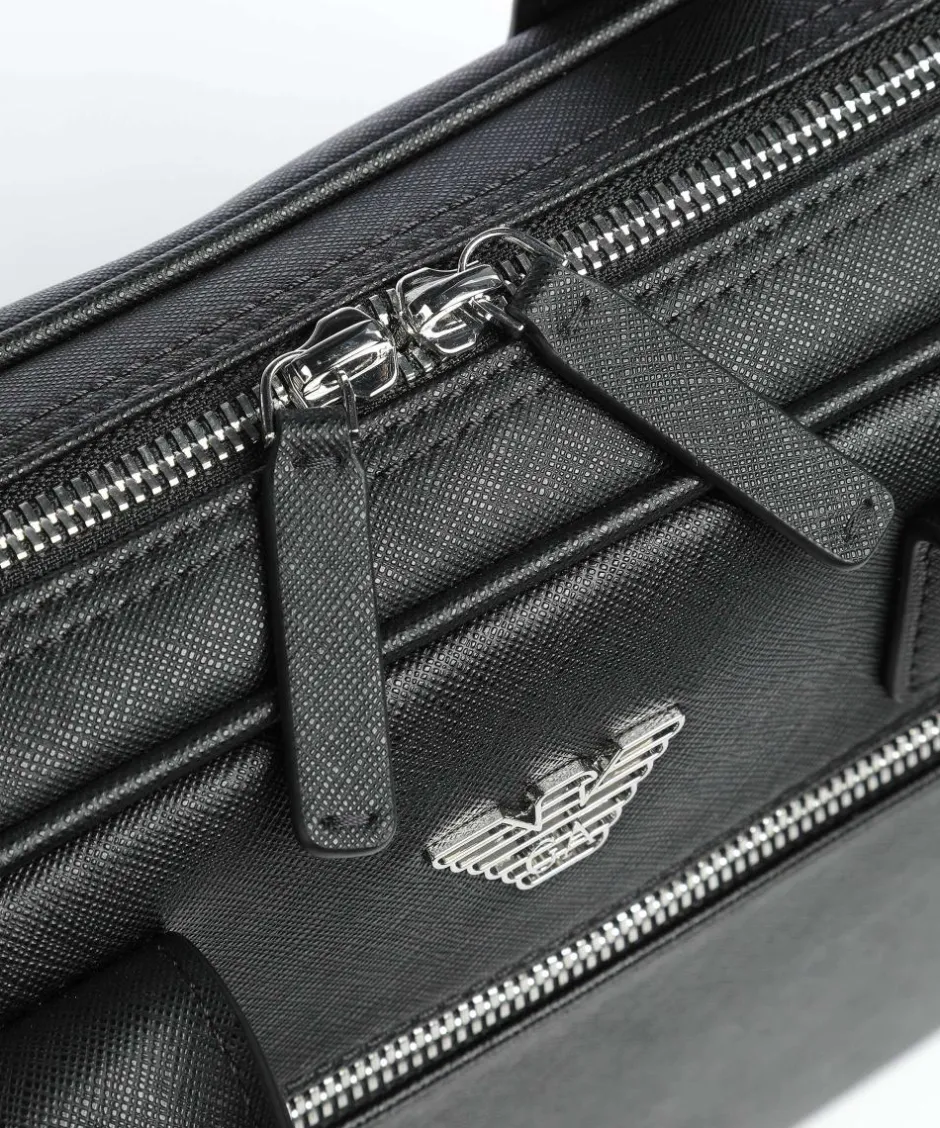 Emporio Armani Business- & Laptop Bags-Business Regenerated Briefcase 14″ imitation leather