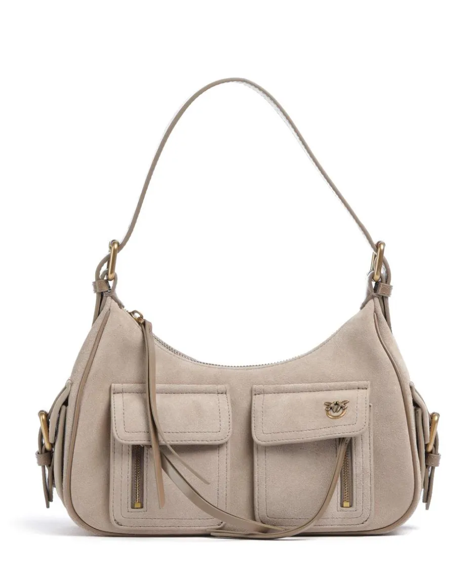 Pinko Shoulder Bags-Cargo Classic Shoulder bag brushed cow leather