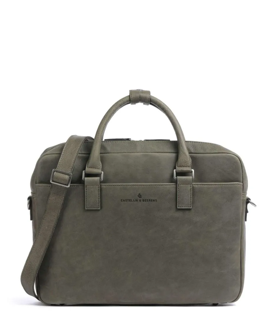 Castelijn & Beerens Business- & Laptop Bags-Carisma RFID Briefcase 15″ brushed cow leather