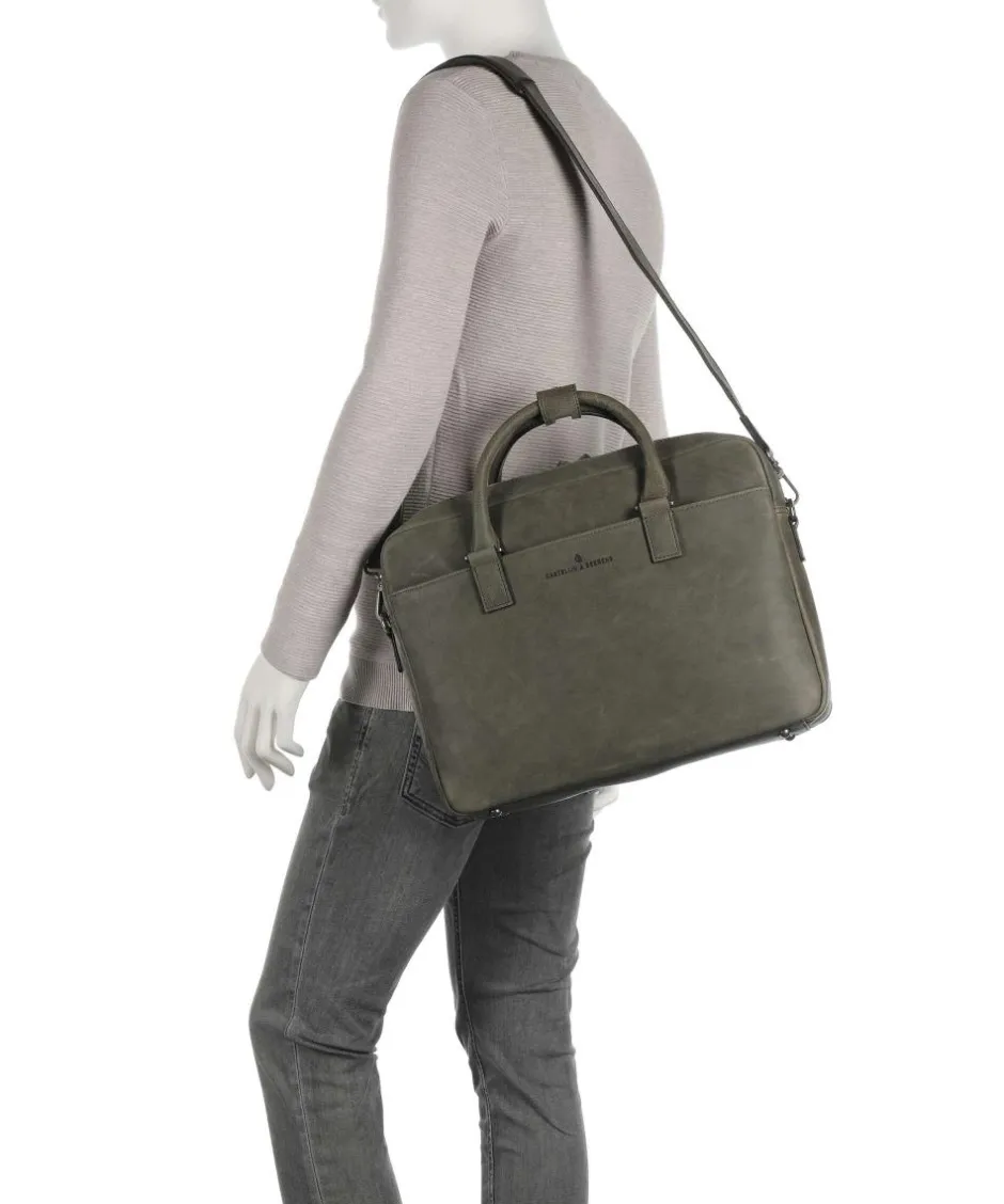 Castelijn & Beerens Business- & Laptop Bags-Carisma RFID Briefcase 15″ brushed cow leather