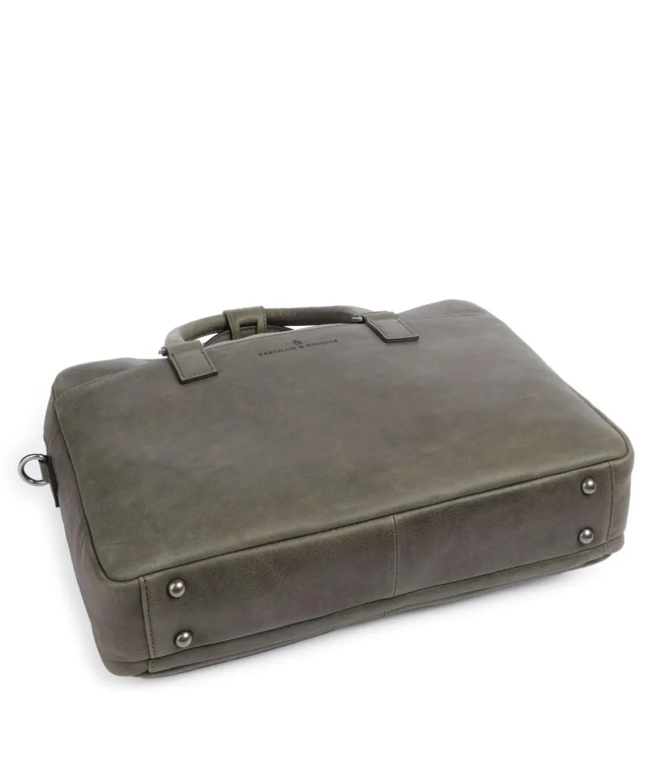 Castelijn & Beerens Business- & Laptop Bags-Carisma RFID Briefcase 15″ brushed cow leather