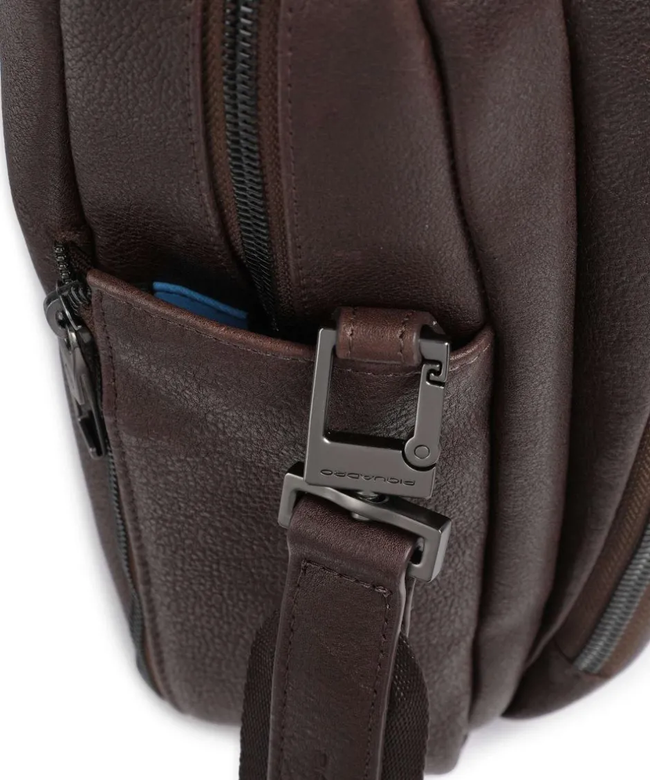 Piquadro Business- & Laptop Bags-Carl 13 Briefcase 14″ grained cow leather