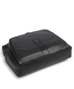 Piquadro Business- & Laptop Bags-Carl 13 Briefcase 14″ grained cow leather