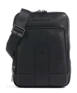 Piquadro Crossbody Bags-Carl Crossbody bag 10″ grained cow leather