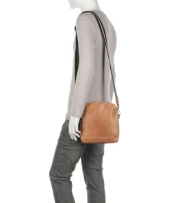 Harold Crossbody Bags-Caugio Crossbody bag 10″ fine grain cow leather